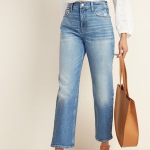 High-Waisted Straight Jeans